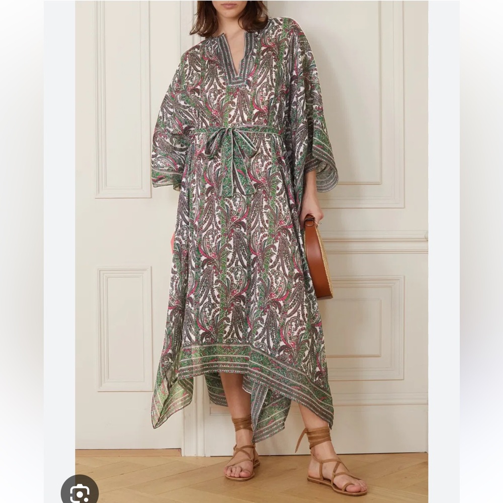Isabel Marant Bagadhi Belted Paisley-Print Coverup